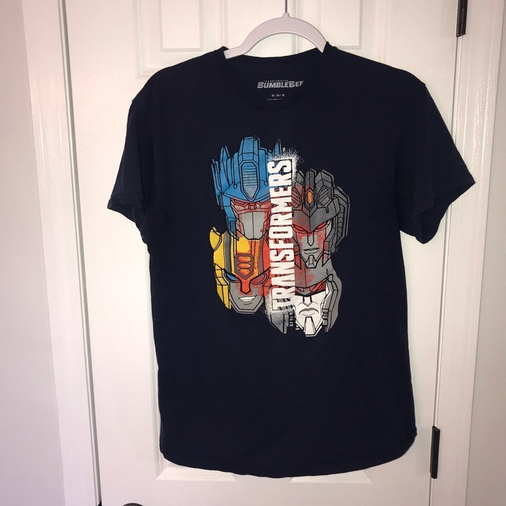 Transformers Optimus Prime Bumble Bee T-shirt Sz. M
